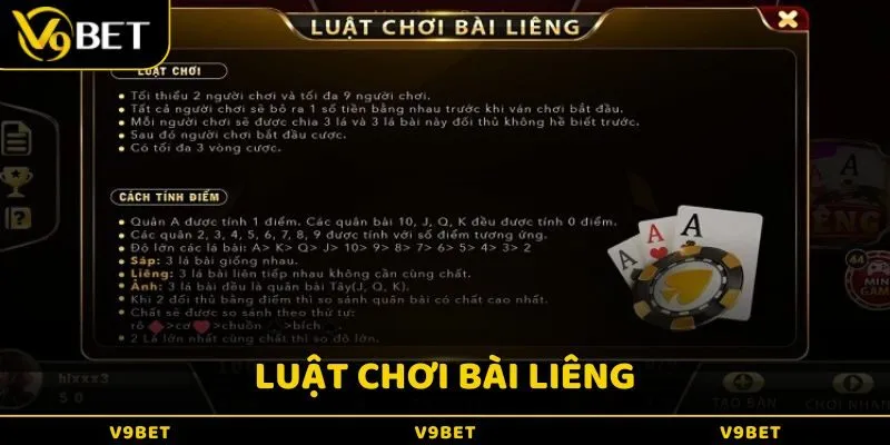 Cách tính điểm và phân định thắng thua trong bài Liêng