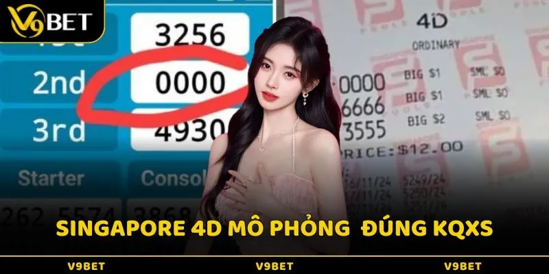 Singapore 4D mô phỏng đúng chuẩn kết quả xổ số nổi tiếng của Singapore